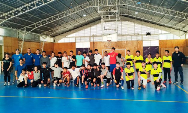Partido amistoso del taller de Baby Fútbol