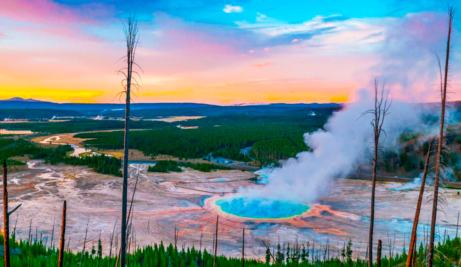 Parque Nacional de Yellowstone, EUA: Tour en 360°